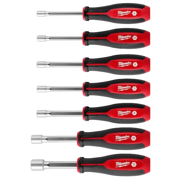 Milwaukee Tool 48-22-2448 Nut Driver Set, Pp Handle, 7 Pcs