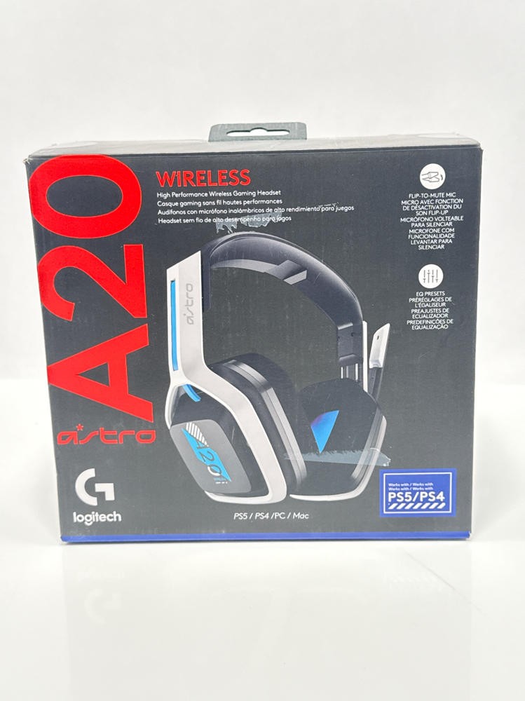 Logitech ASTRO A20 Gen 2 Wireless Gaming Headset for PlayStation White Blue