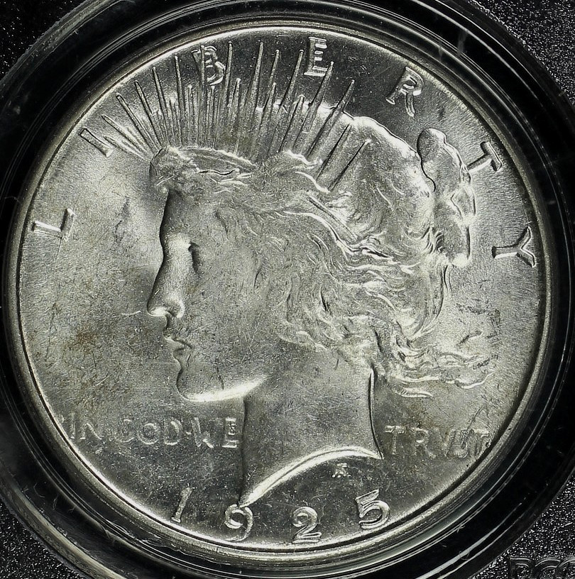 1925 S PEACE DOLLAR PCGS MS 62 NICE COIN FOR THIS CONDITIONALLY CHALLENGED DATE