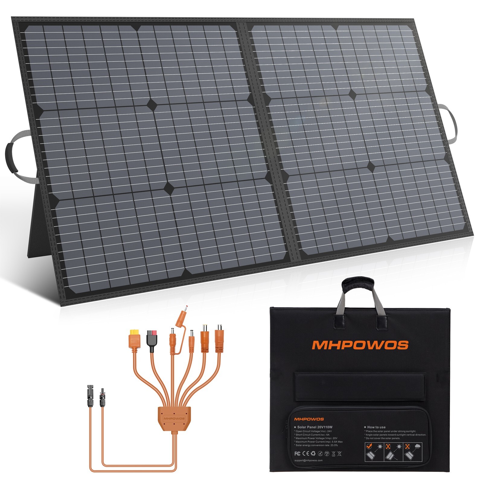 Foldable Solar Panel Suitcase 110w 220w 400w Portable Kit for Solar Generator