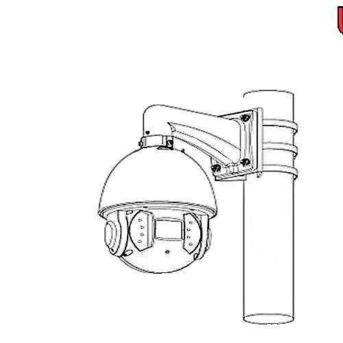Dahua DH-PFA150 Pole Mount Bracket Adapter for CCTV/Speaker/Junction Box/Light