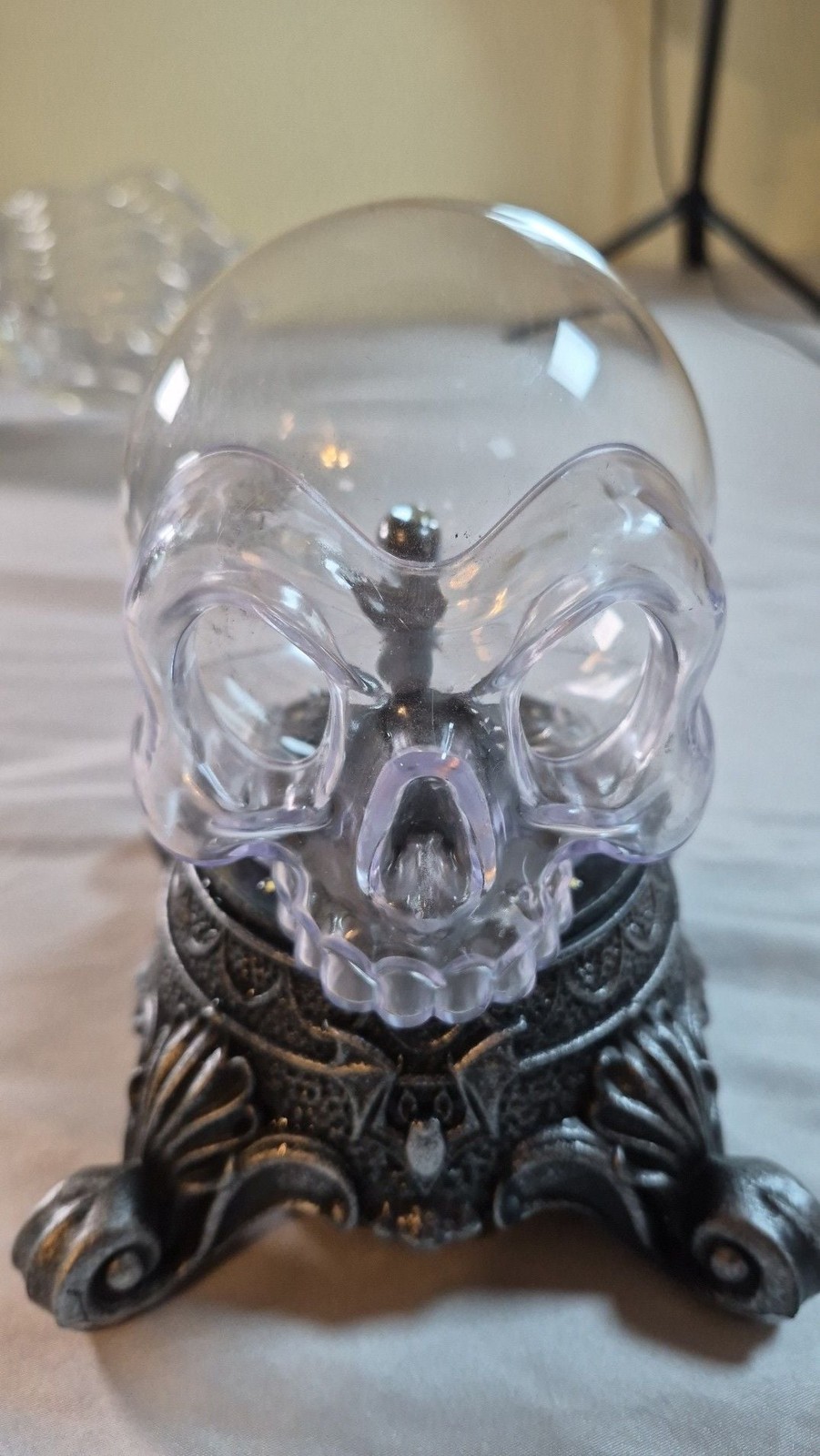 Hyde & EEK! Boutique Animated Plasma Skull Halloween Crystal Ball Decor