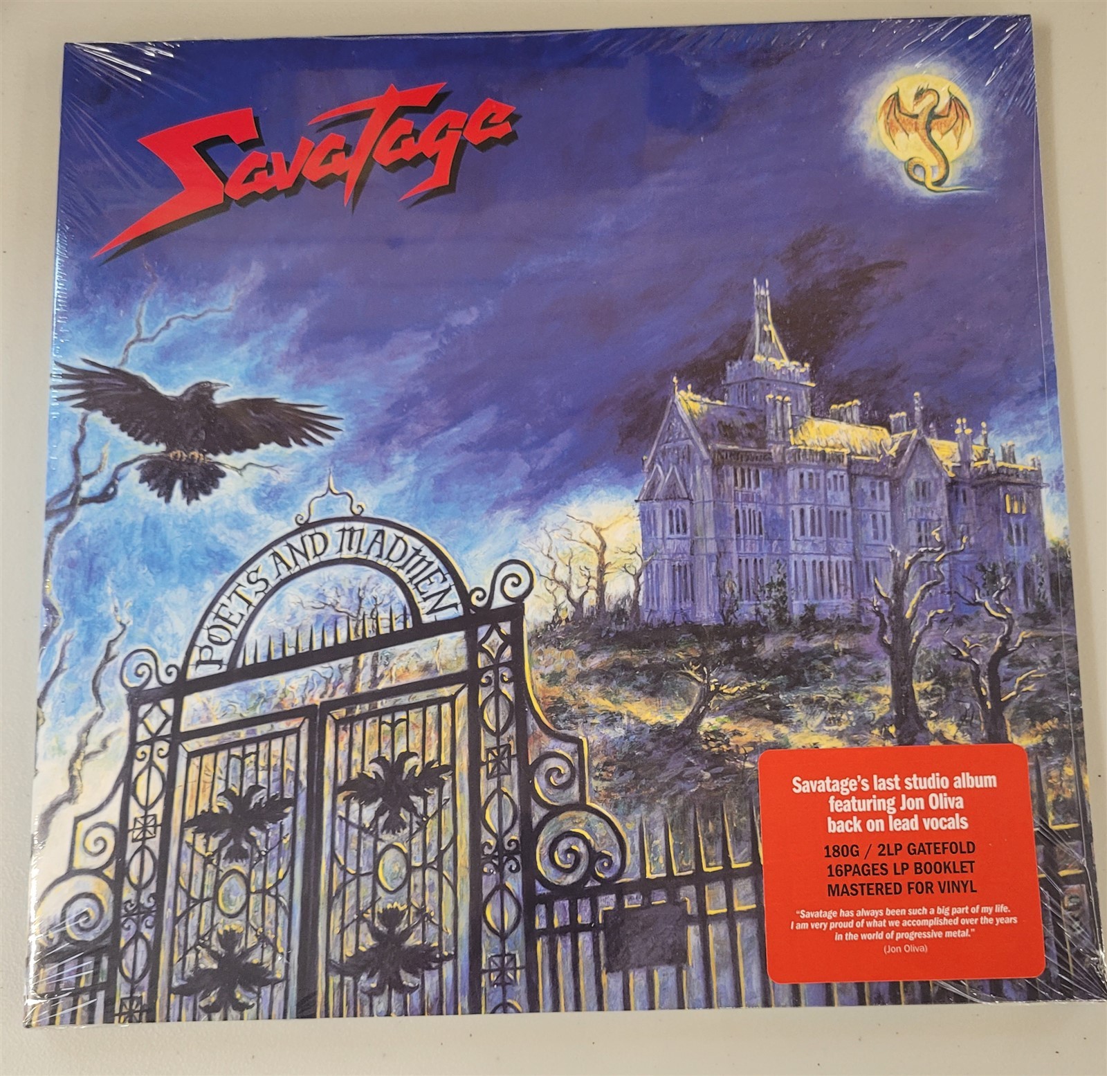 Savatage Poets & Madmen Black Vinyl Record new