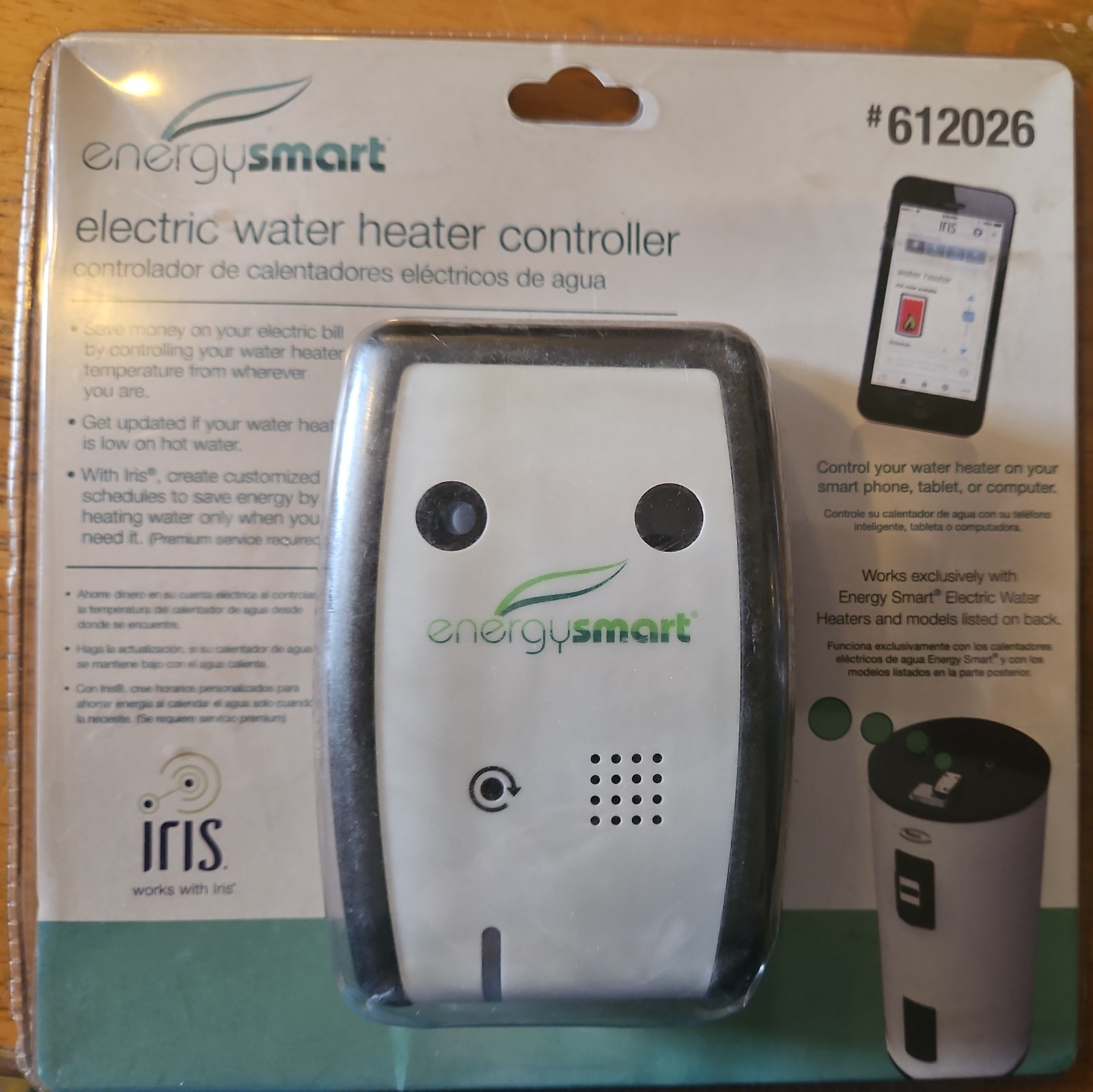 IRIS ENERGY SMART ELECTRIC WATER HEATER CONTROLLER 612026