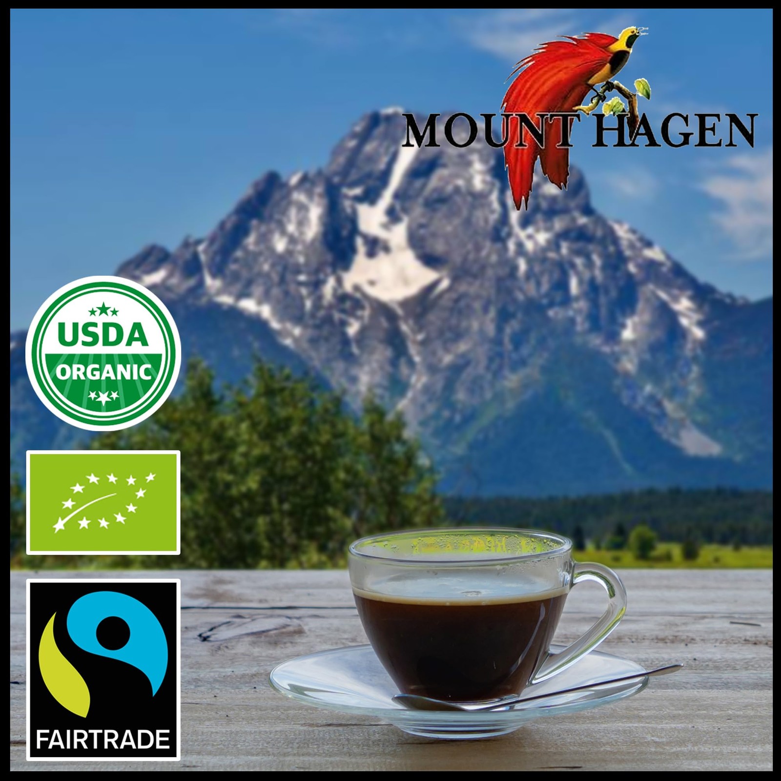 Mount Hagen 25 Count Single Serve Instant Decaf Coffee Packets - 1 Pack | Dec...