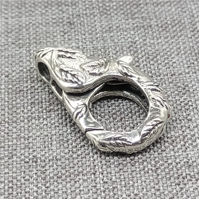 925 Sterling Silver Nature Leaf Leaves Lobster Clasp for Bracelet Necklace