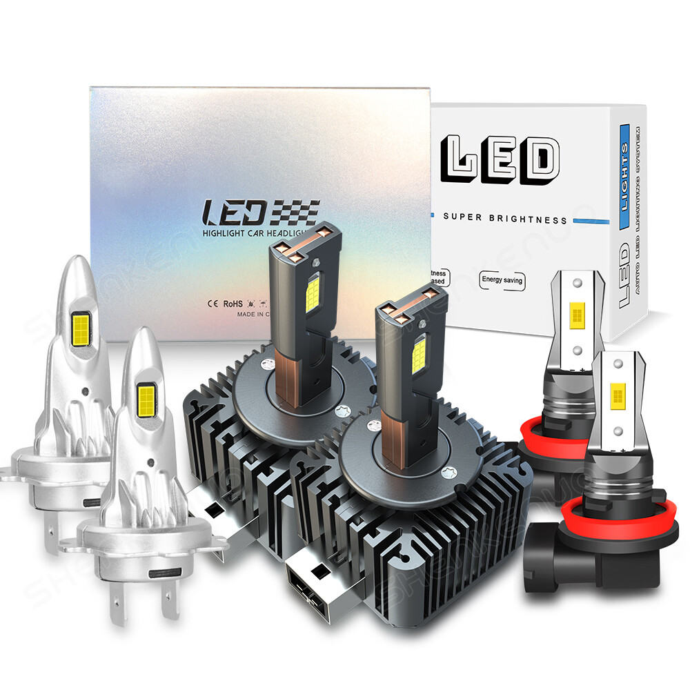 For Porsche Cayenne 2003-2014 6x Combo LED Headlight Hi Low Beam Fog Light Bulbs