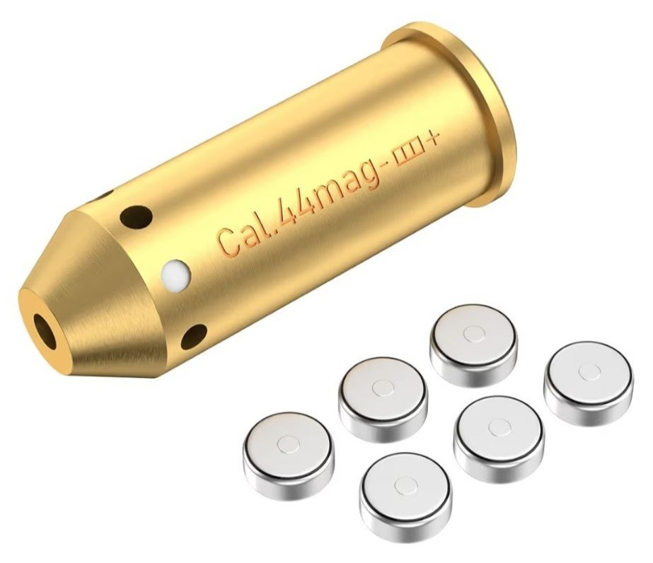 Tipfun Laser Bore Sight .44MAG Caliber Red Dot Boresighter Updated Batteries
