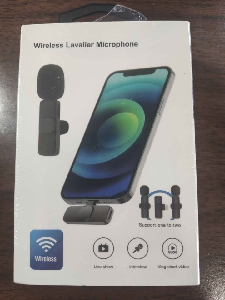 Wireless Lavalier Microphone One to Two Type-C