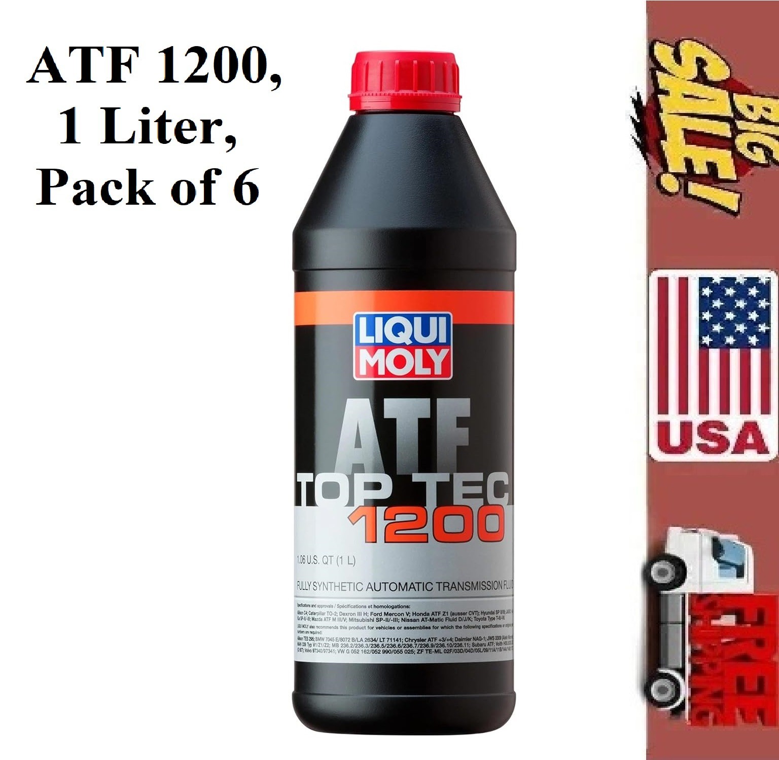 Power Steering Fluid ATF 1200-Liqui Moly 20018; 6 Liter, Stock US-No Import Fees
