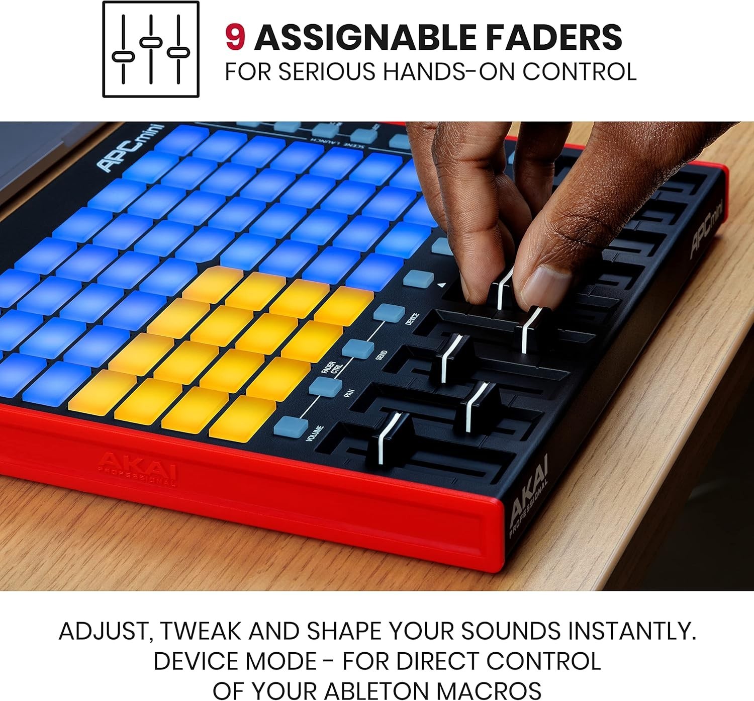 APC Mini MK2 - USB MIDI Pad Controller for Clip Launching with Ableton Live L...