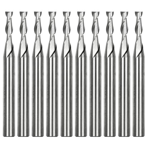 5/32" Diameter 2 Flute Upcut Endmill (10 Pack) - 1/4" Shank - Yonico 31211-SC