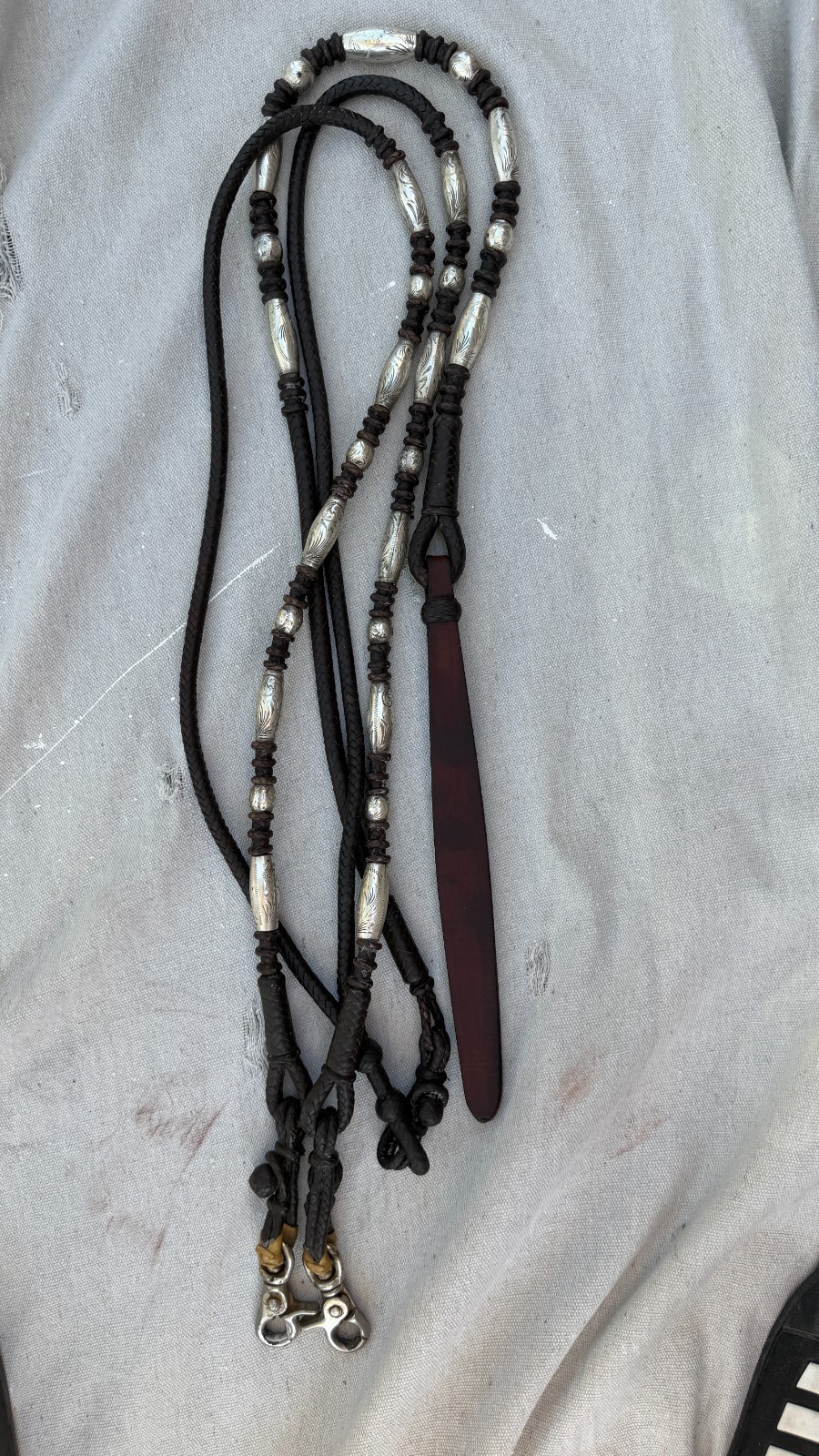 Romel Reins with Sterling Silver Ferrules