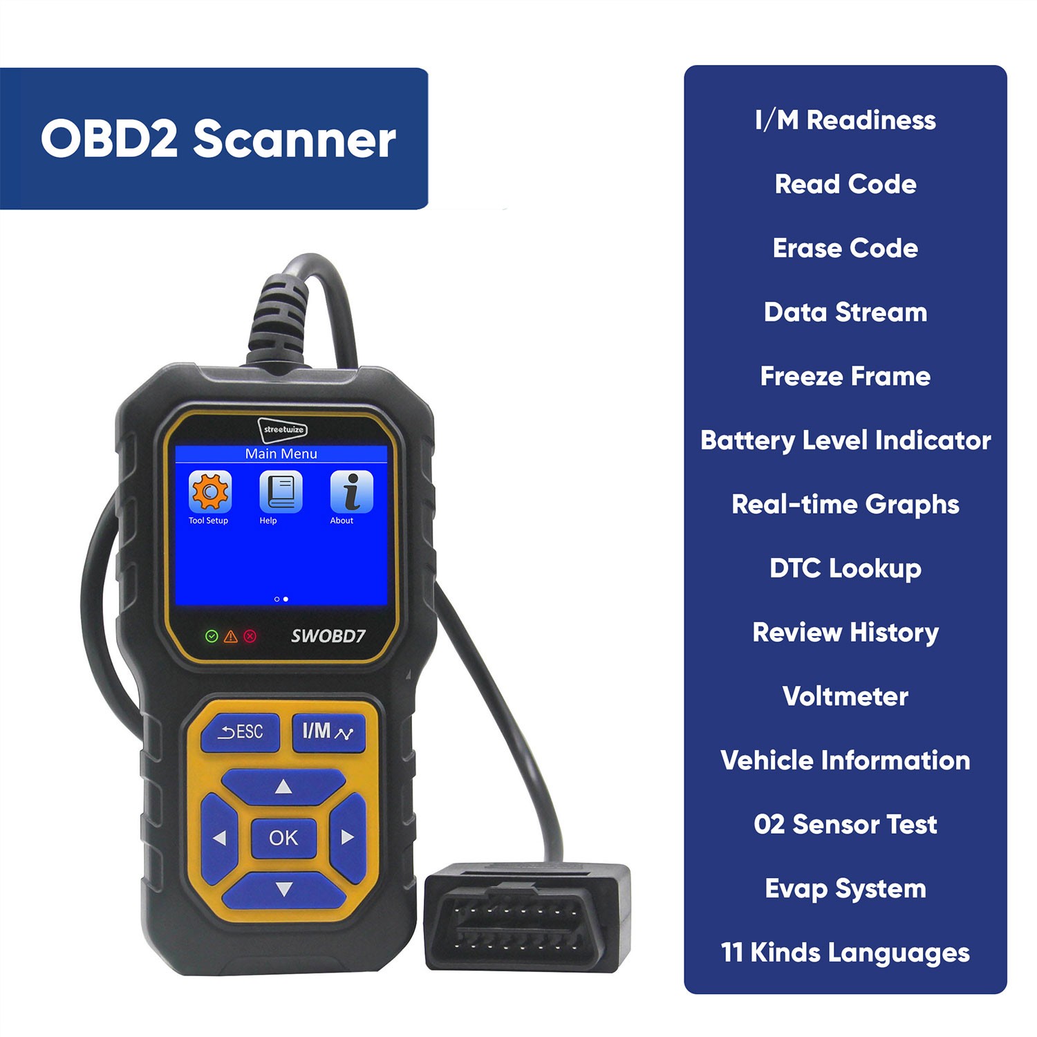 Professional OBD2 Scanner For Iveco Diagnostic Reader Code Clear Reset
