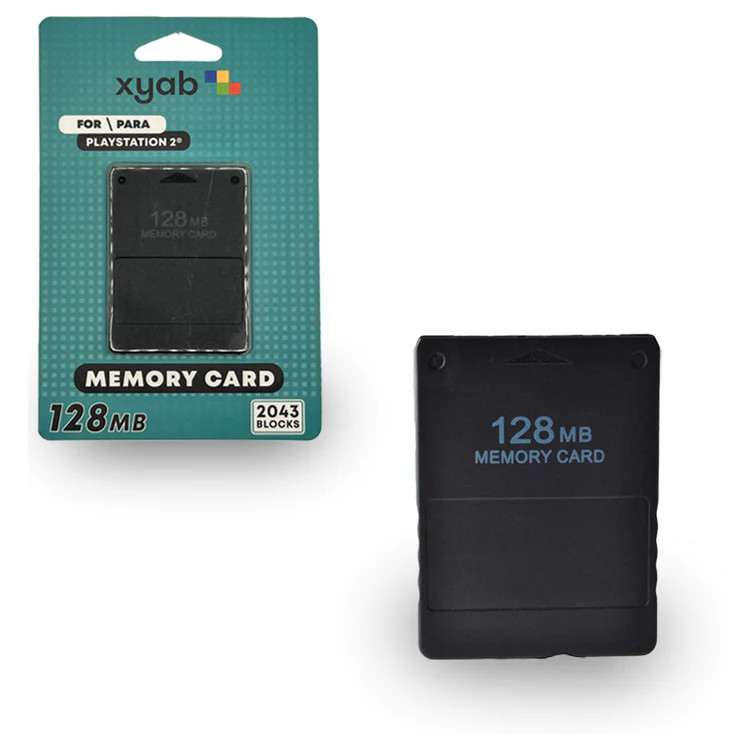 PlayStation 2 PS2 128MB Memory Card – Save Data Storage – Retro Gaming