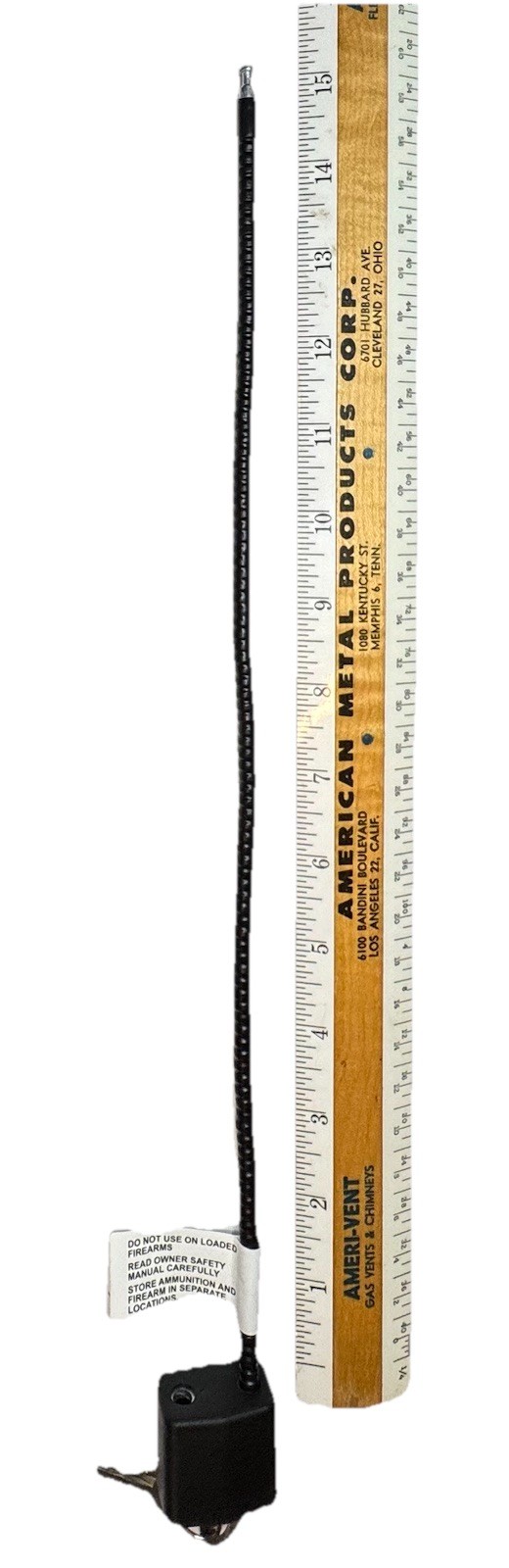 2 Pack Cable Gun Locks 30mm with 2 Keys each, 15 Inch