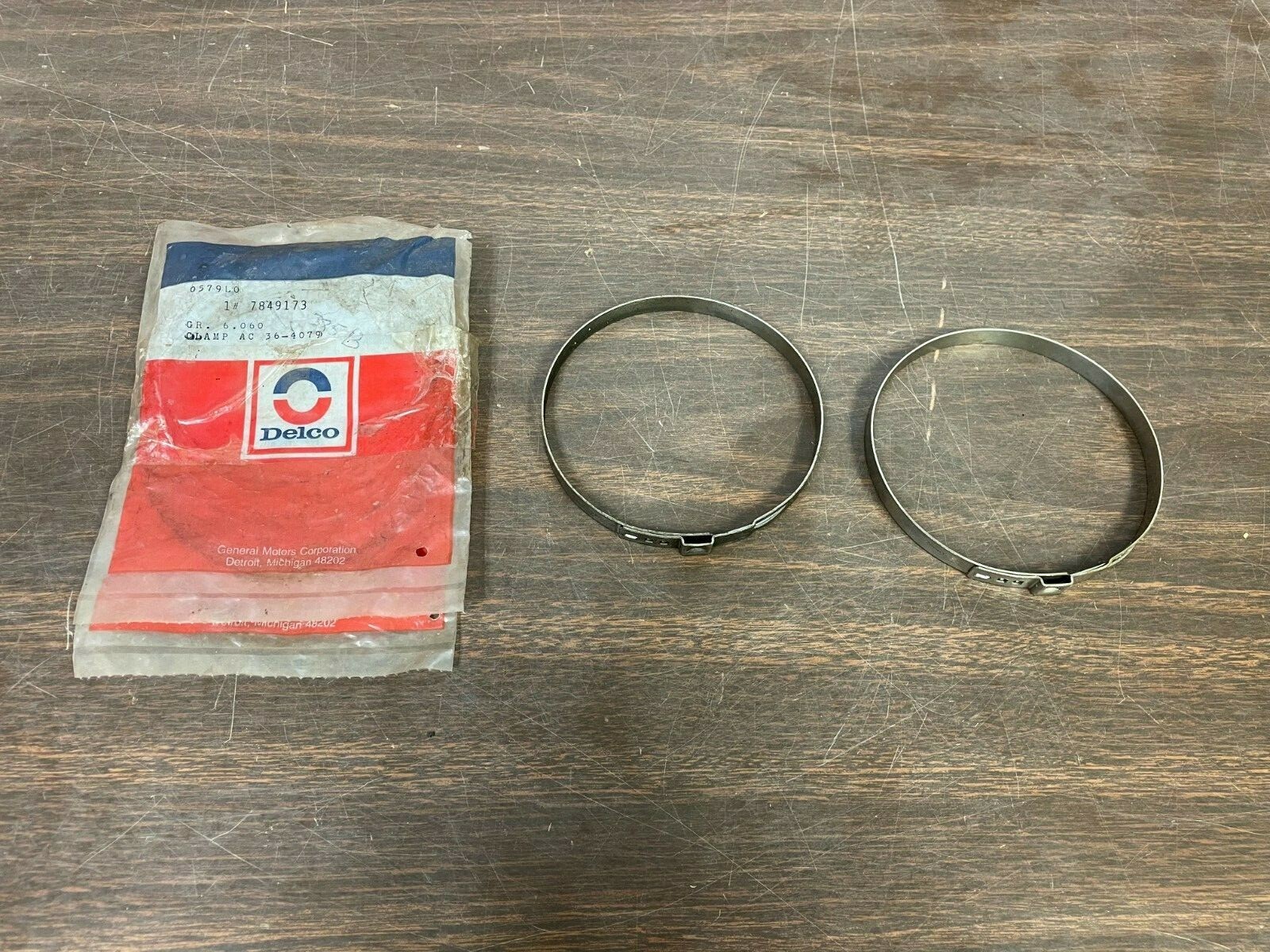 LOT OF 2 GM DELCO # 7849173 MULTIPURPOSE CLAMPS NOS 522