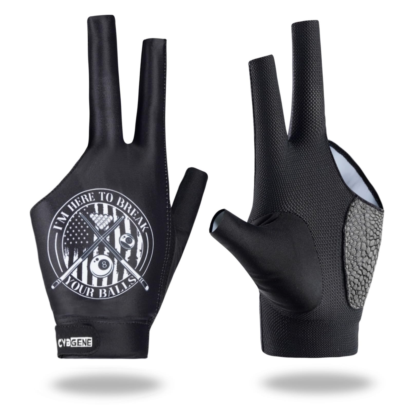 LeftHanded 3Finger Billiard Gloves  QuickDry & Breathable Cue Sport Gear