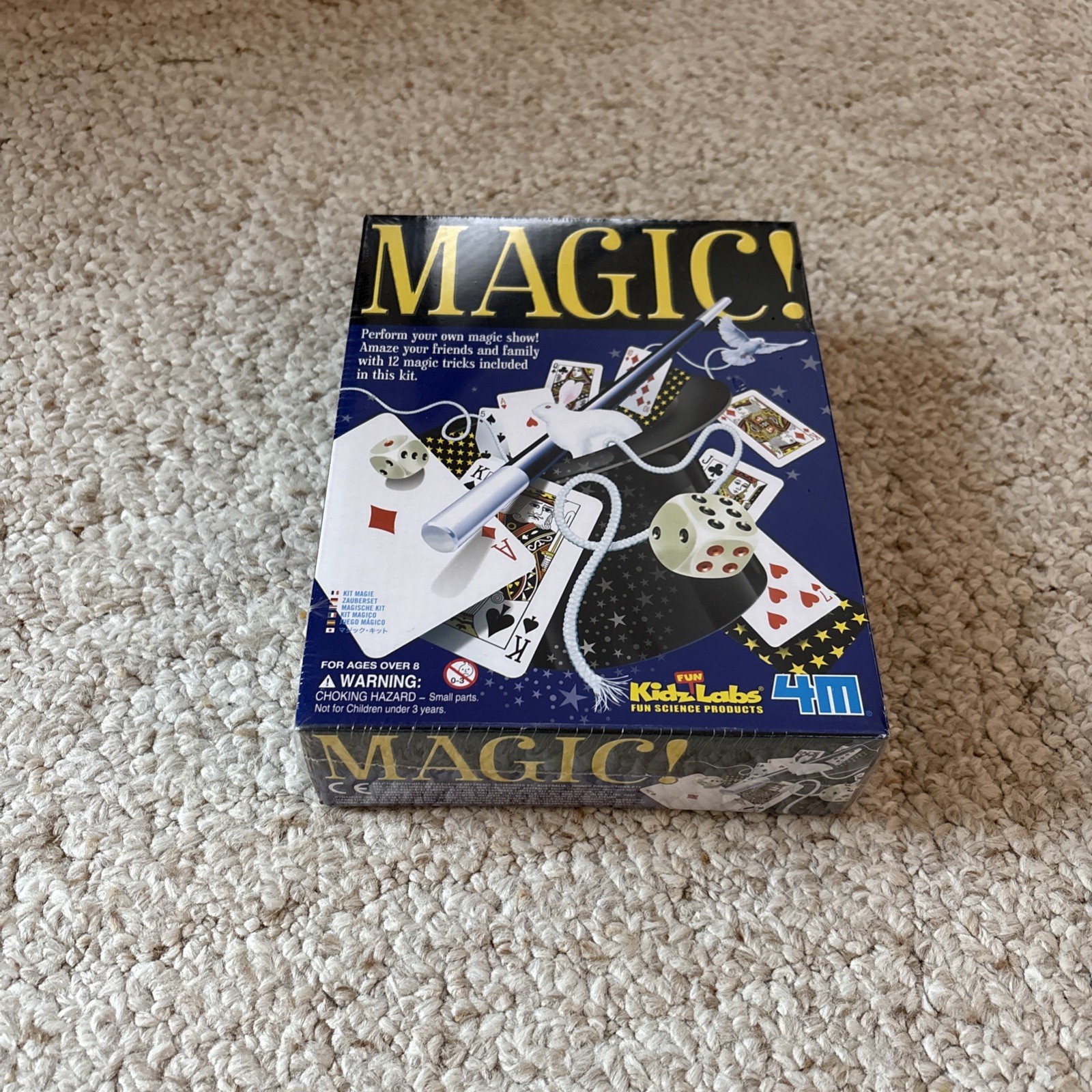 Magic Kit Includes 12 Magic Tricks For Ages 8+ New Unopened!! By KidzLab