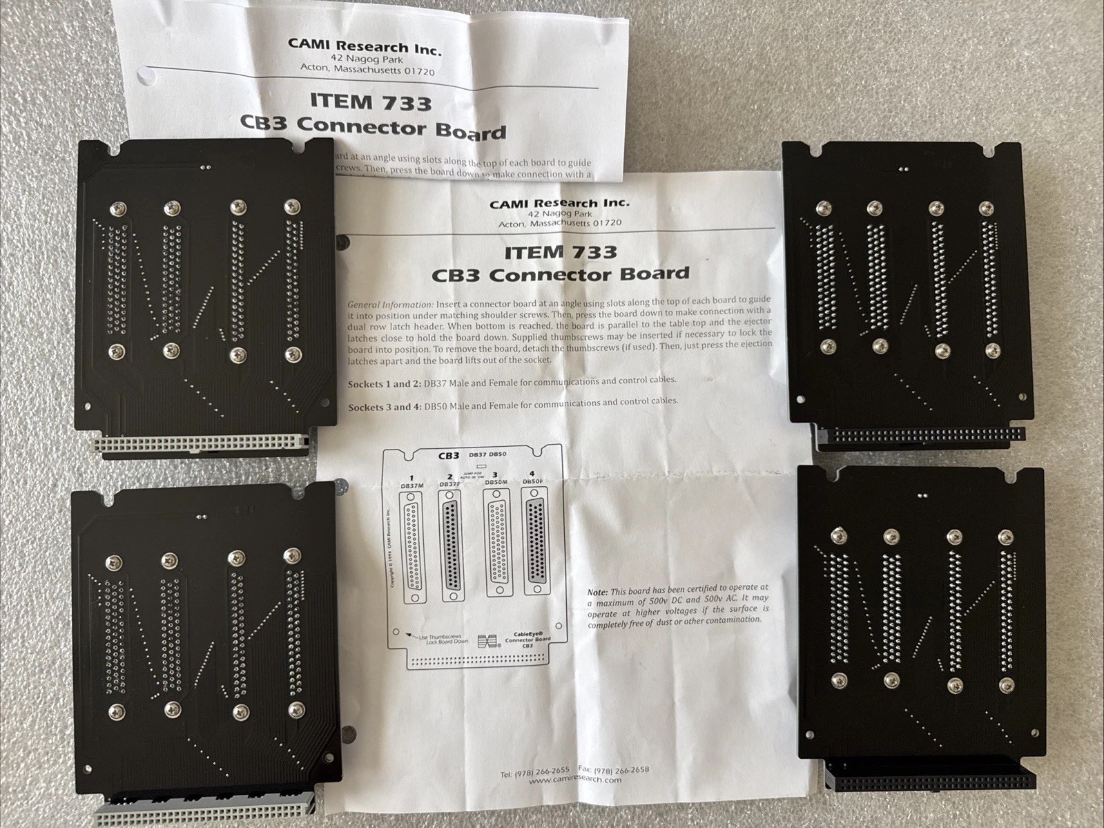 CAMI Research CableEye M3U PC CABLE TEST SYSTEM W/ Cables, Boards, accessories.
