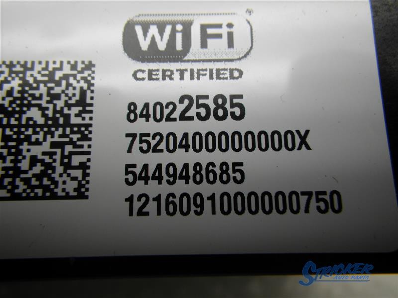 Chevrolet Malibu 2016 Telematics Interface Module OnStar 84022585 2977