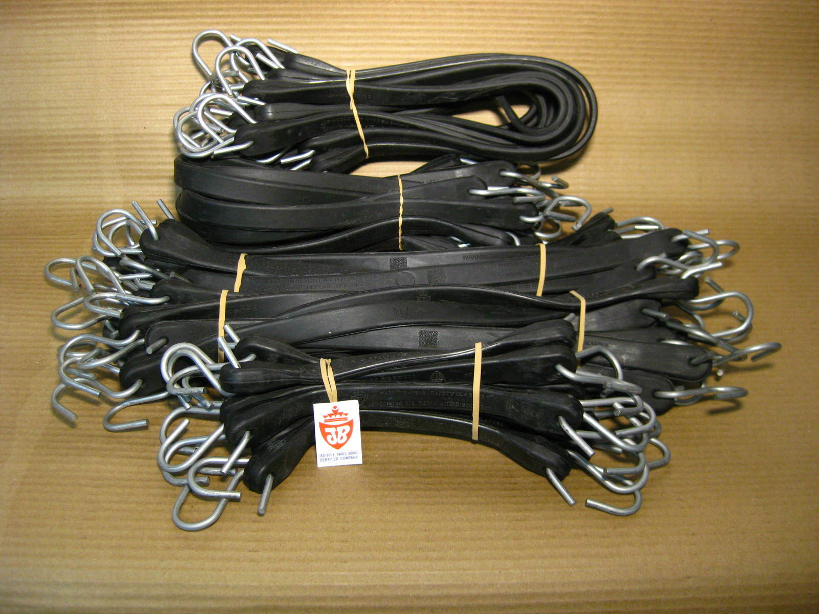 50 Mix Tarp Straps Heavy Duty REAL JB NATURAL RUBBER Bungee Truck Tarp Tie Down