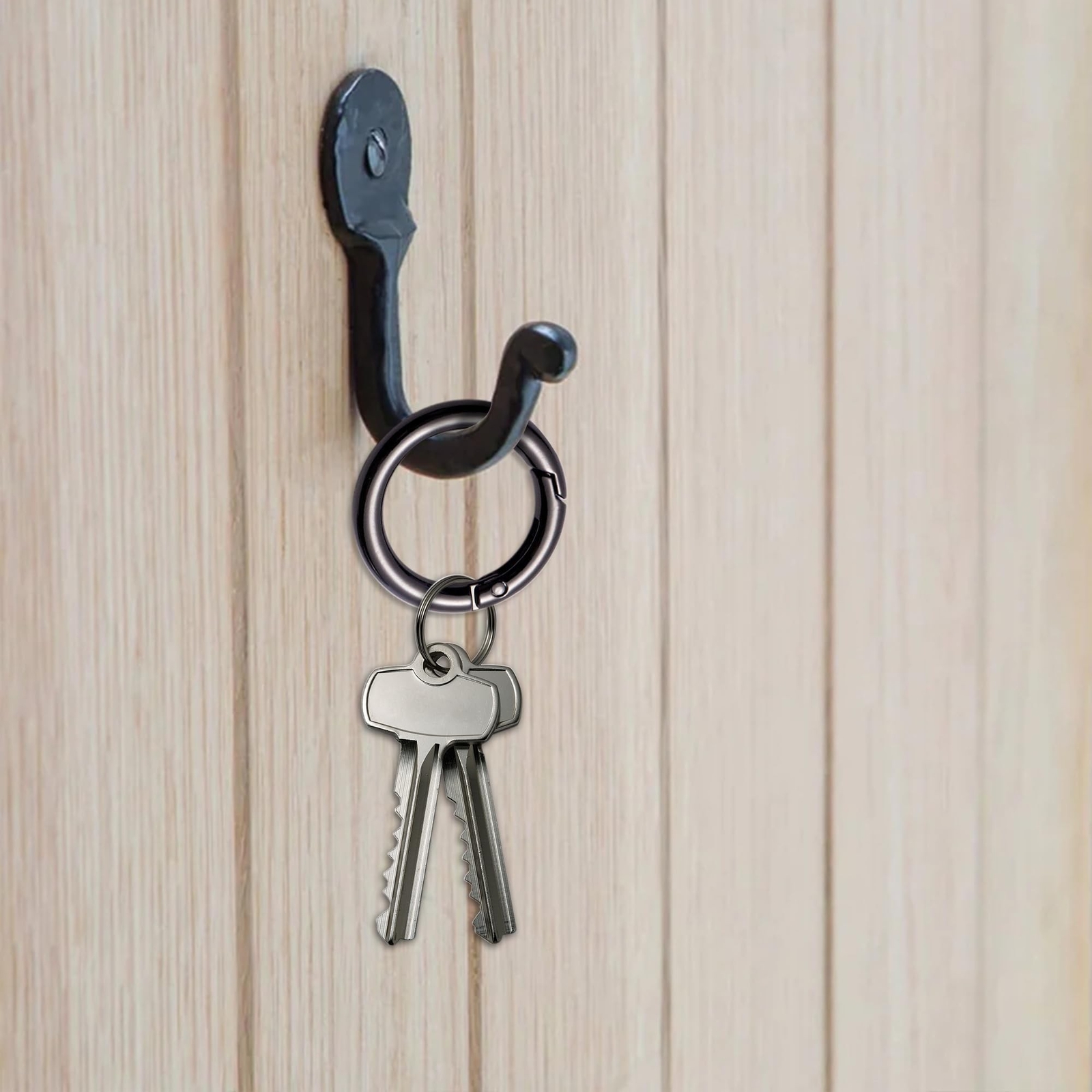 Keychain Trigger Buckle Kit Spring O Ring Round Circle Carabiner Hooks Clip, ...