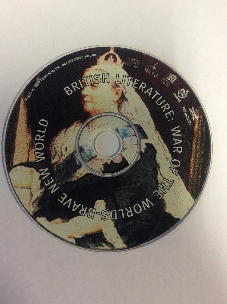 Zane Publishing British Literature: War Of The Worlds Brave New World 1995 CD