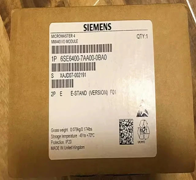 New In Box SIEMENS 6SE6400-7AA00-0BA0 I/O Terminal Board