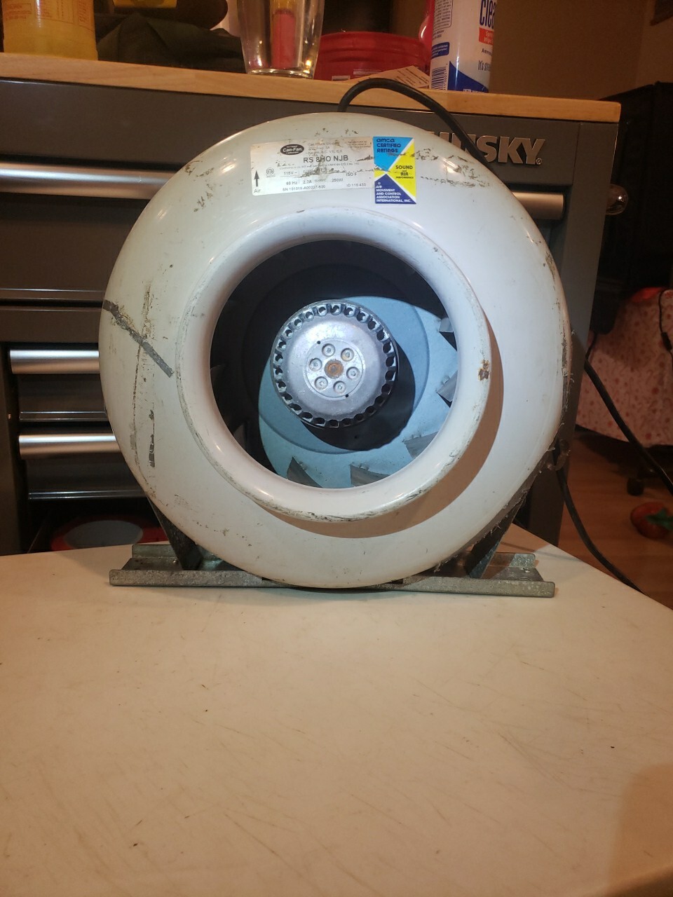 Original Can Fan RS6HO NJB 6" Inline Fan 392 CFM