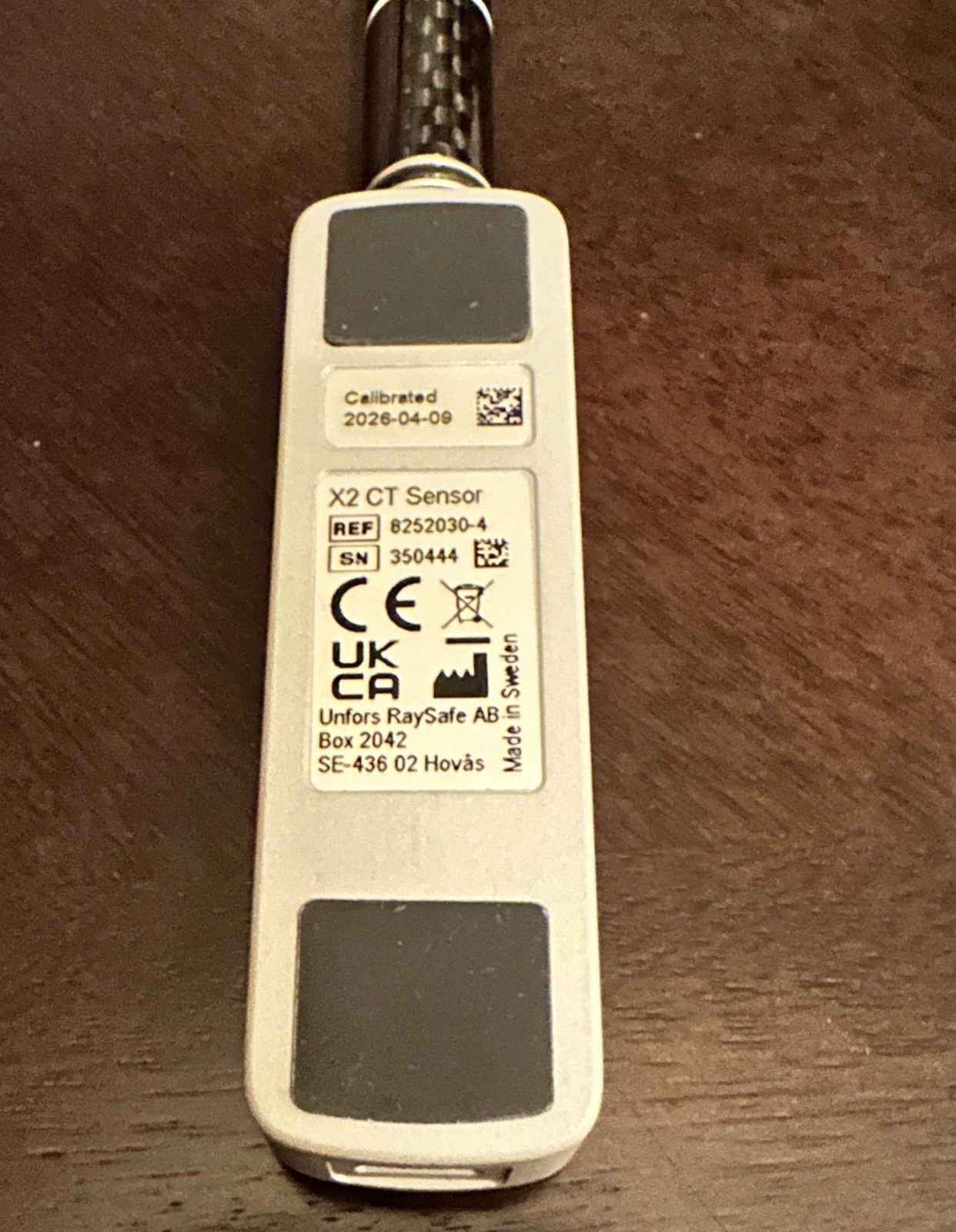 RaySafe X2 CT Sensor, Freshly Calibrated, No Cable (See Description)
