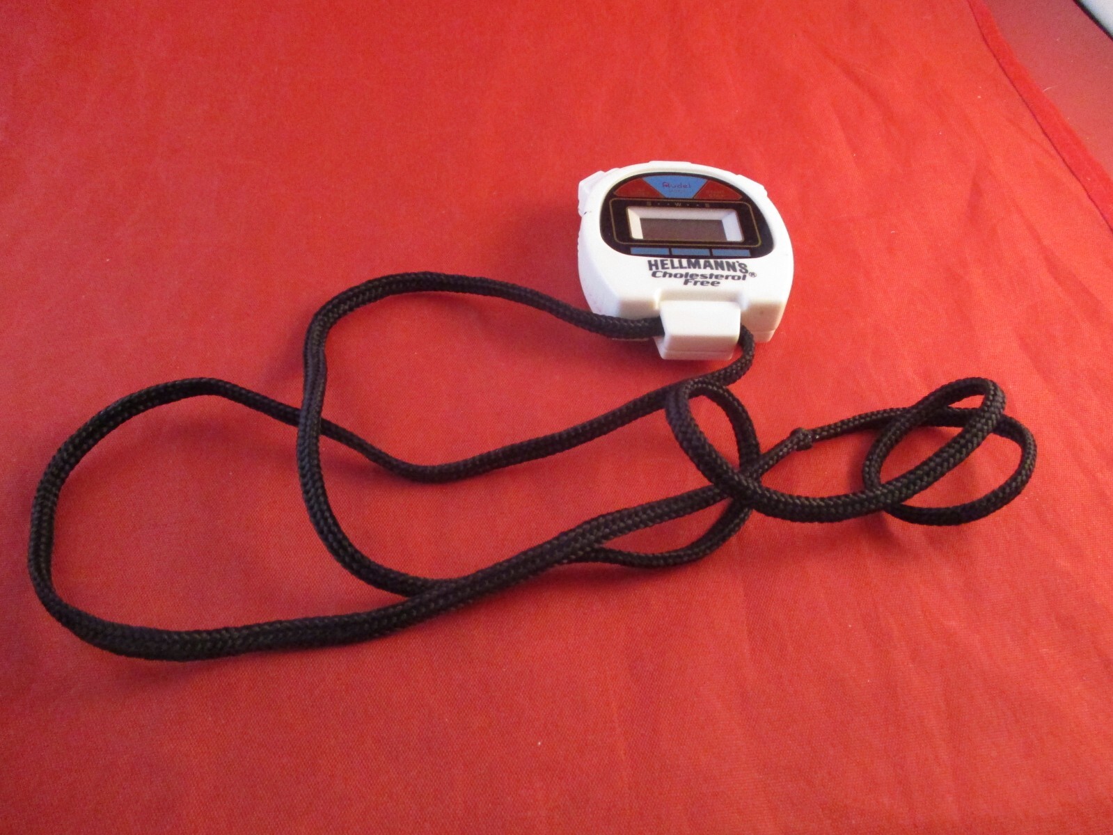 Hellman's Cholesterol Free Mayonnaise Promotional White Stop Watch Stopwatch