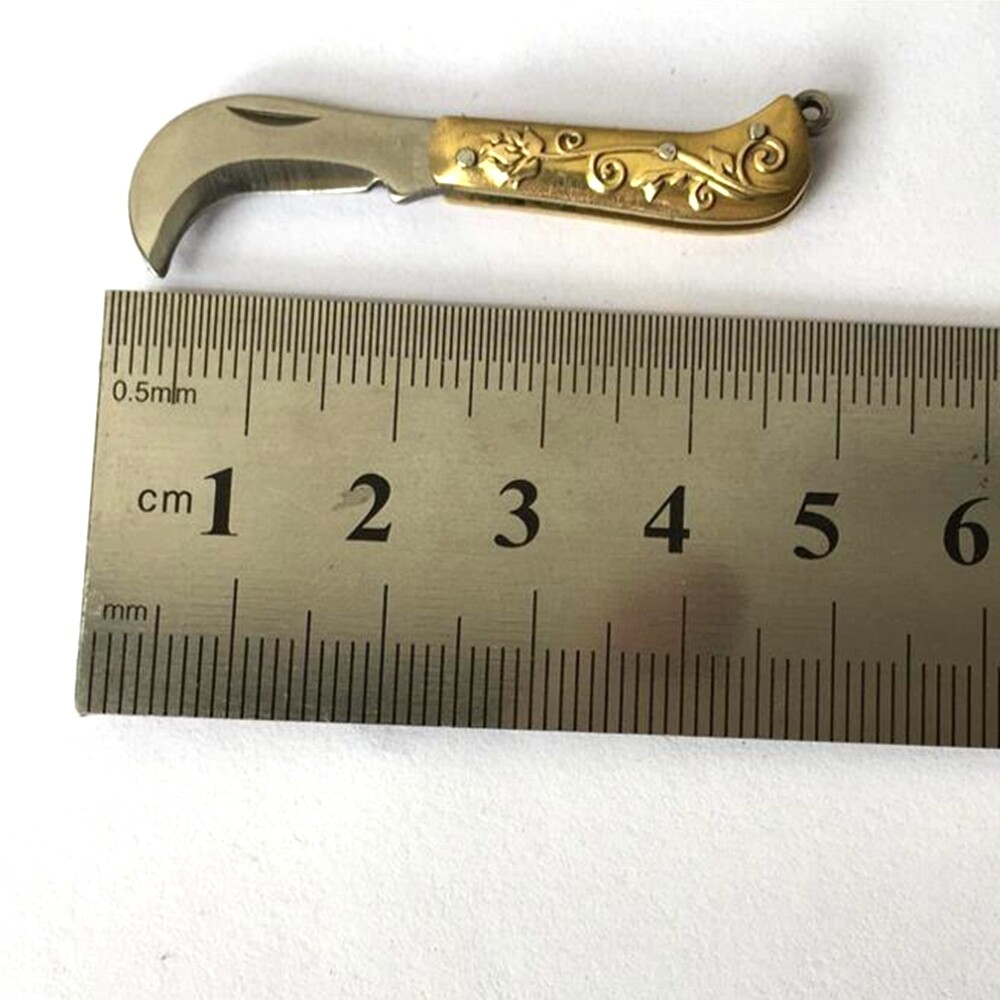 3pcs Outdoor Mini Folding Knife Keyring Small Pocket Keychain Men Gift Key Tools