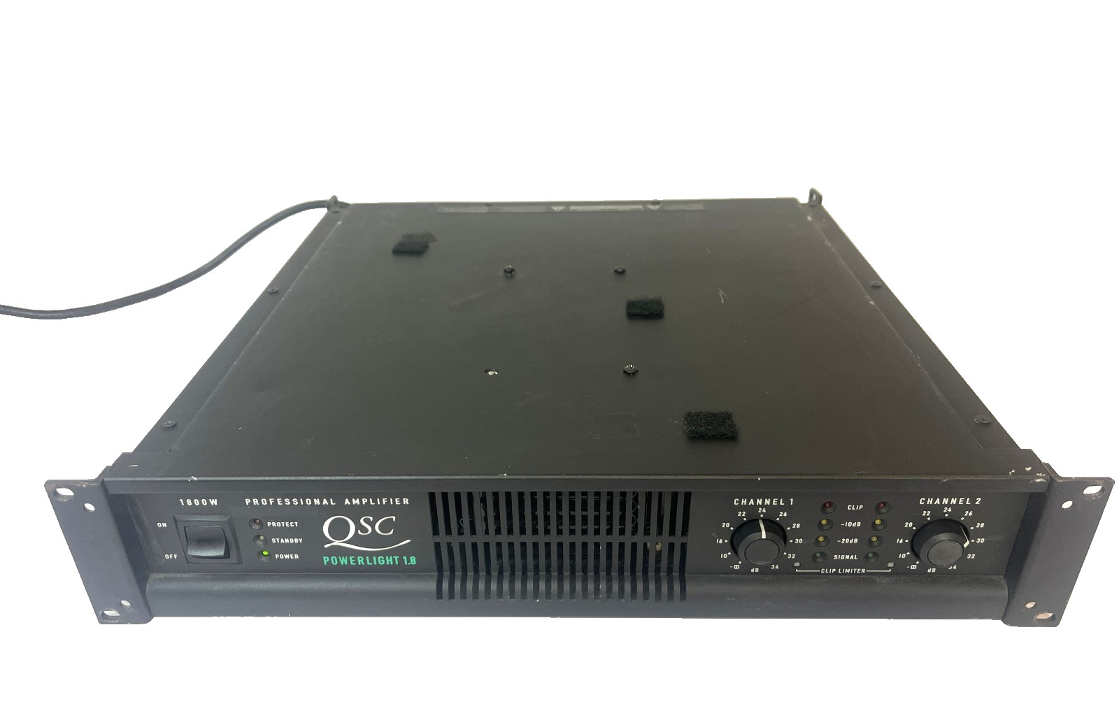 QSC PowerLight 1.8 Professional 2-Channel 1800W Power Amplifier
