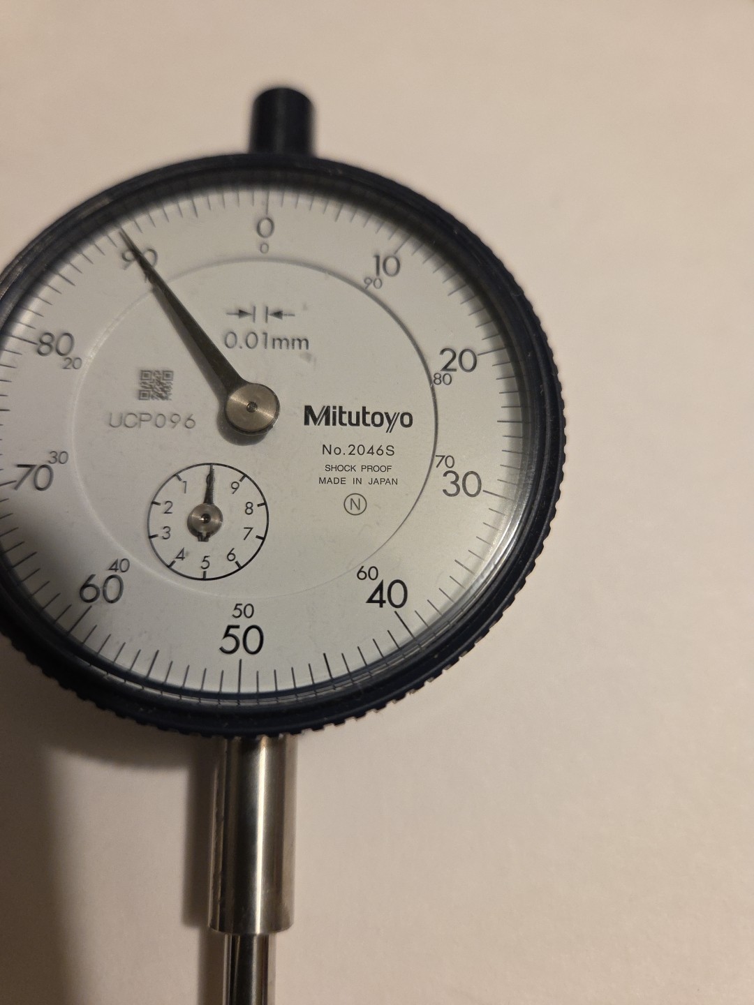 Mitutoyo 2046S Dial Indicator .01 X 10MM