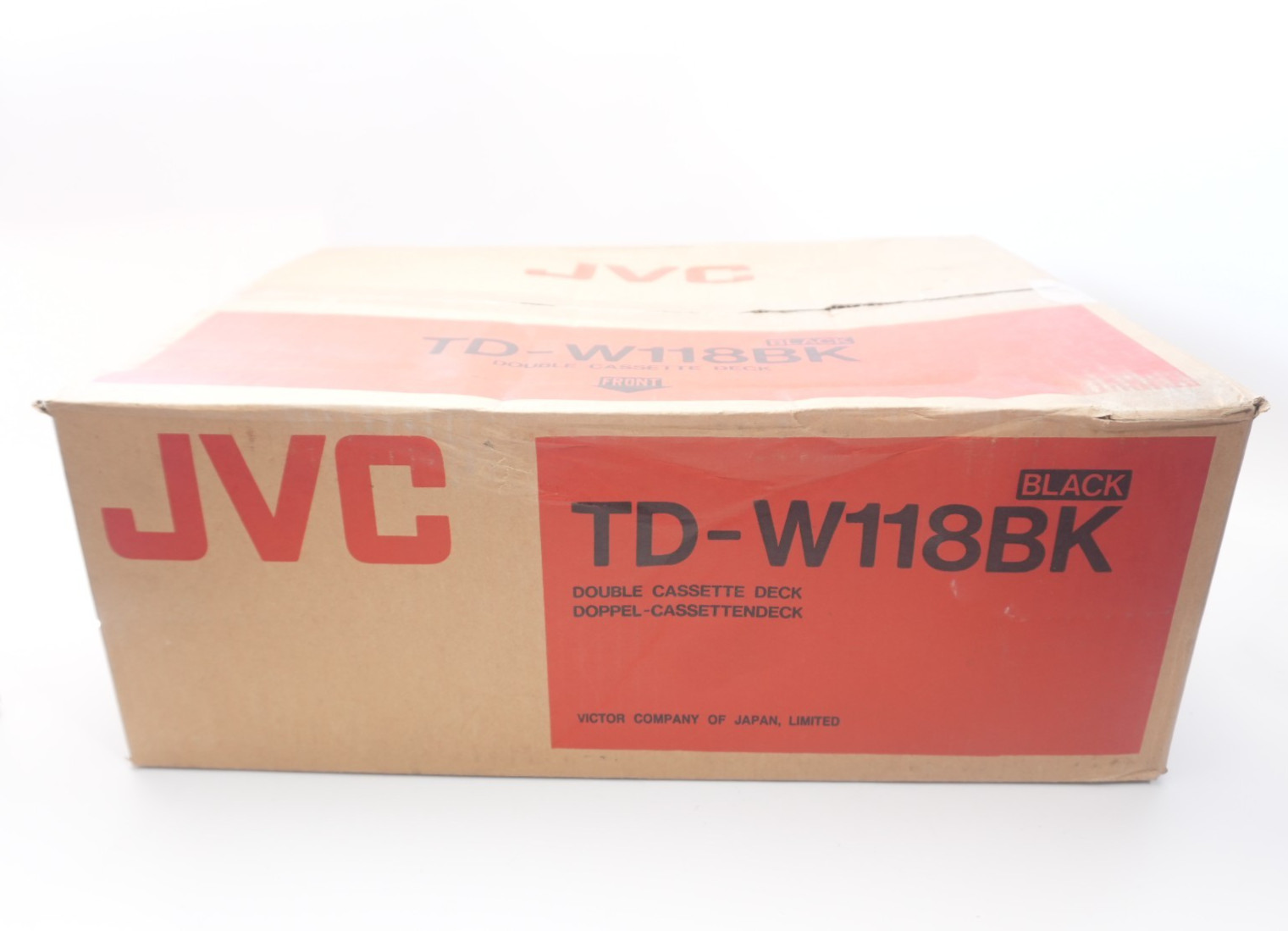 EXTREMELY RARE JVC TD-W118 Stereo Dual Double Cassette Player/Recorder Deck