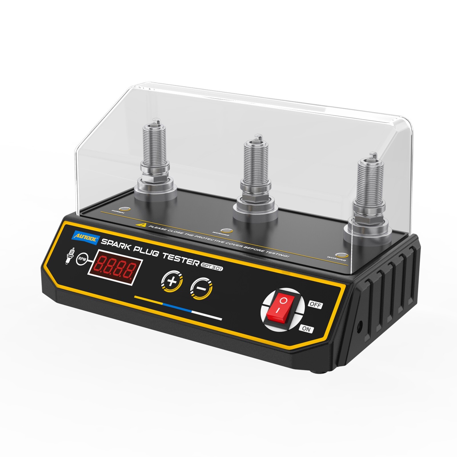 Spark Plug Tester Engine Ignition Test Tool Analyzer 3 Plug 12V Car Diagnostic