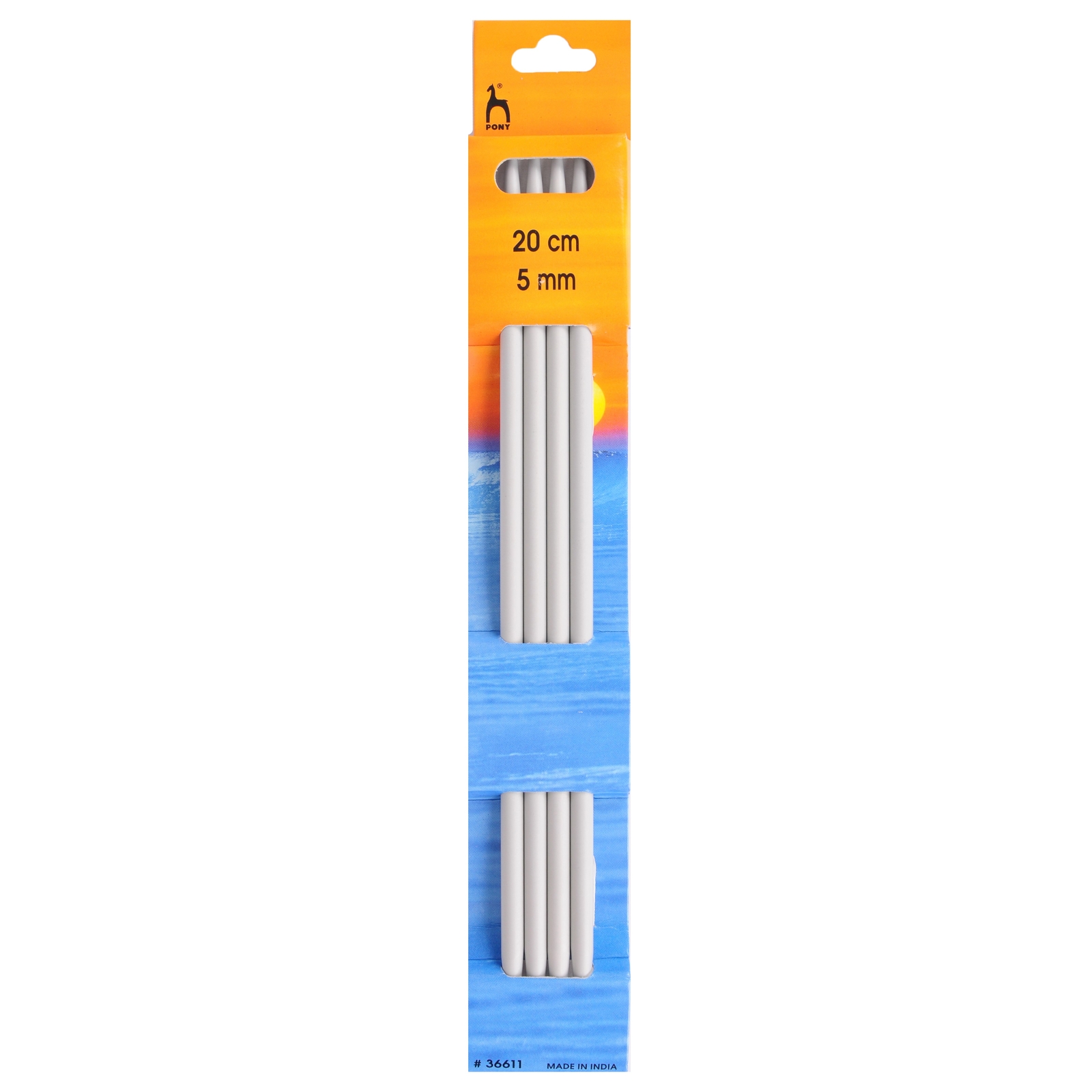 Pony Double-Ended Knitting Pins Set of Four 20cm x 5.00mm