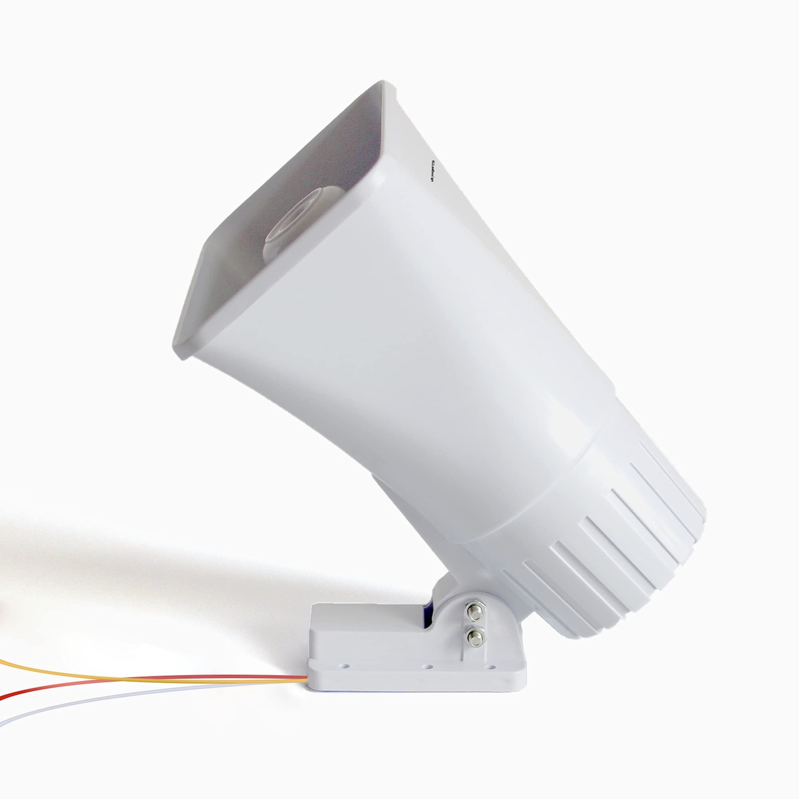 KLLsmDesign 30W Alarm Siren ,Dual Tone Outdoor Self Contained Electric Securi...