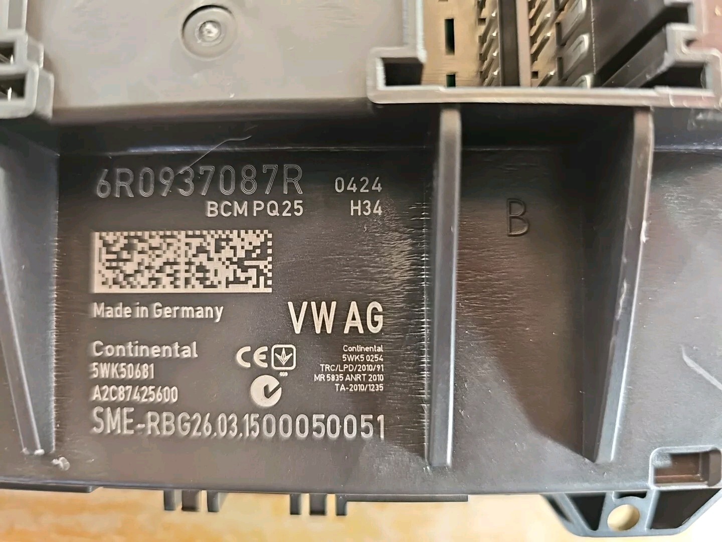 VW SEAT BODY CONTROL MODULE BCM 6R0937087R
