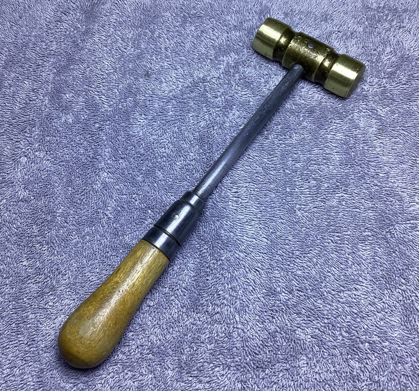 VTG. BRASS MACHINIST, GUNSMITH, JEWELER HAMMER