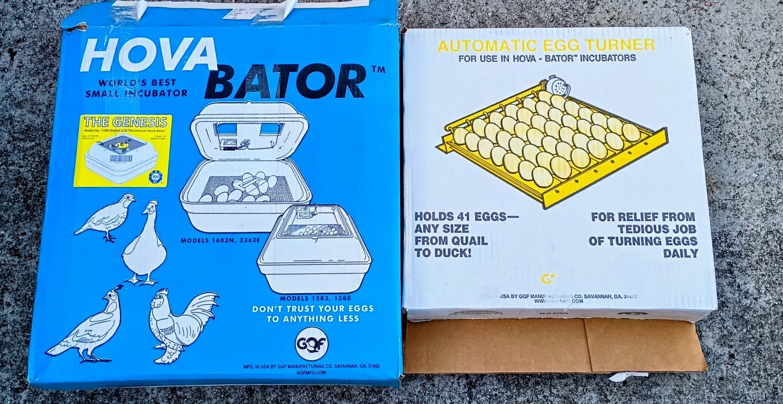 GQF 1602N Hova-Bator Thermal Air Egg Incubator  & egg turner