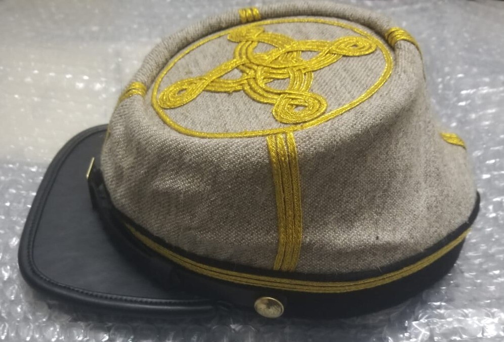 CIVIL WAR CSA CONFEDERATE INFANTRY MAJOR-COLONEL JEAN WOOL KEPI CAP-ALL SIZES!!!