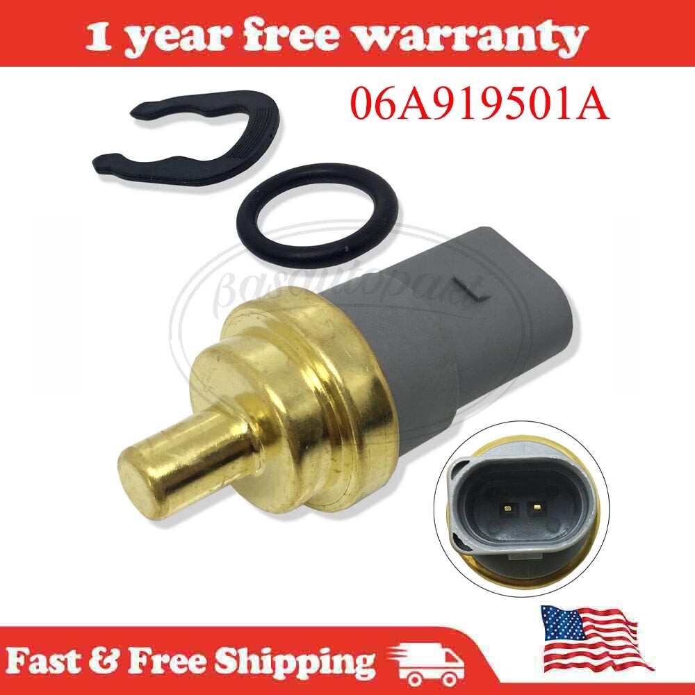 Coolant Temperature Sensor For 2003-2008 Volkswagen Jetta 1.8L 1.9L 2.0L /2.5L