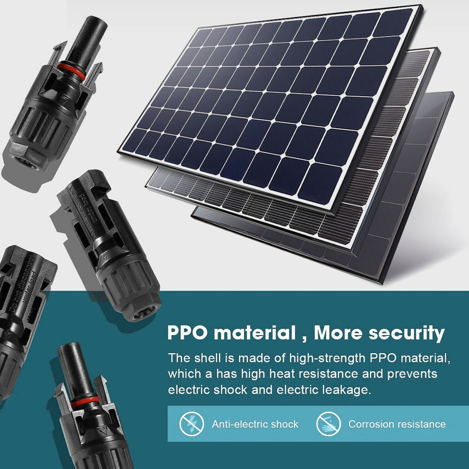 Solar Panel Y / T Branch Cable Connection Waterproof Adapter Connector Extension