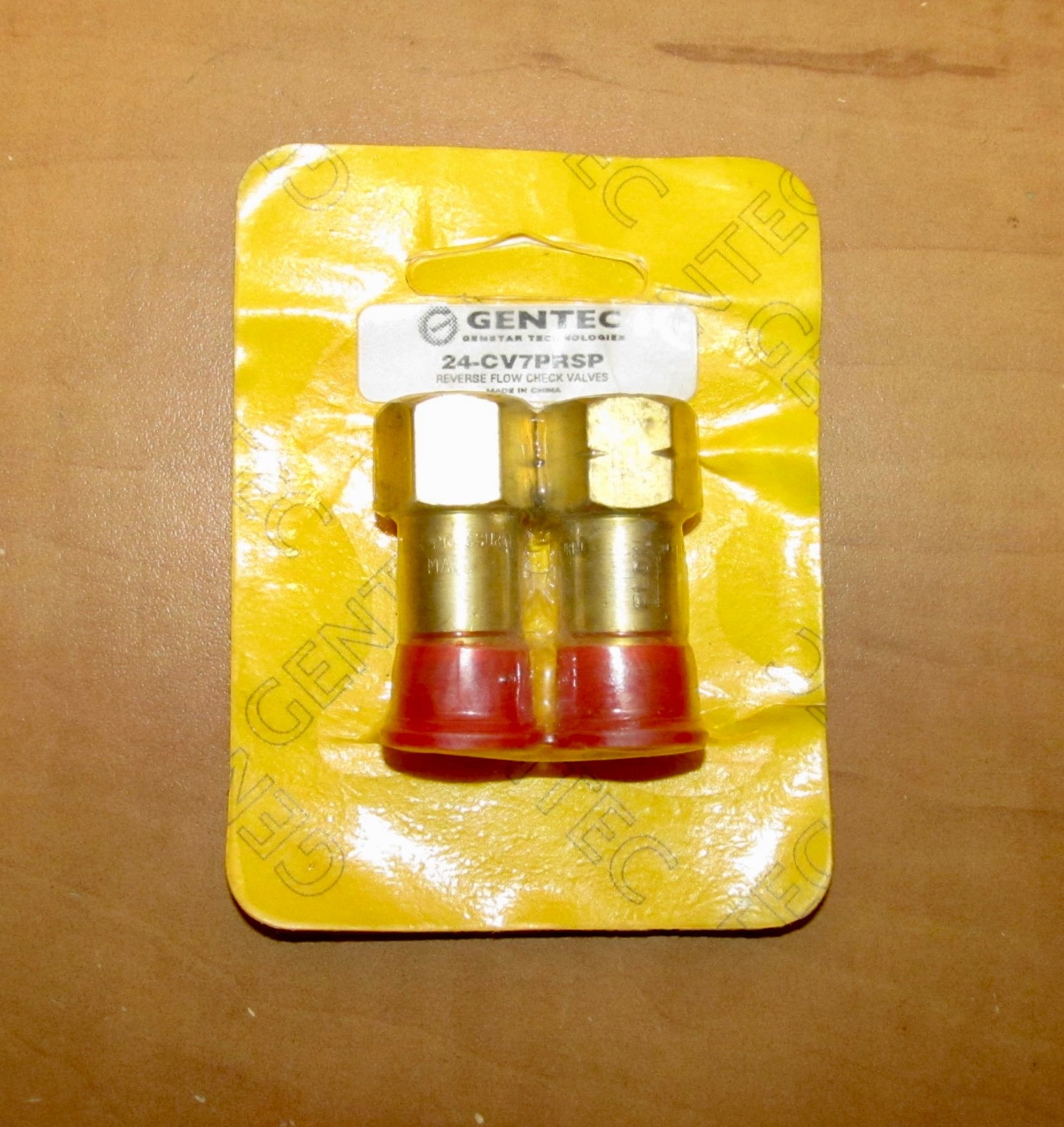 Gentec check valves  24-CV7PRSP 9/16"-18 “B” LH&RH for Oxygen/Fuel glassblowing