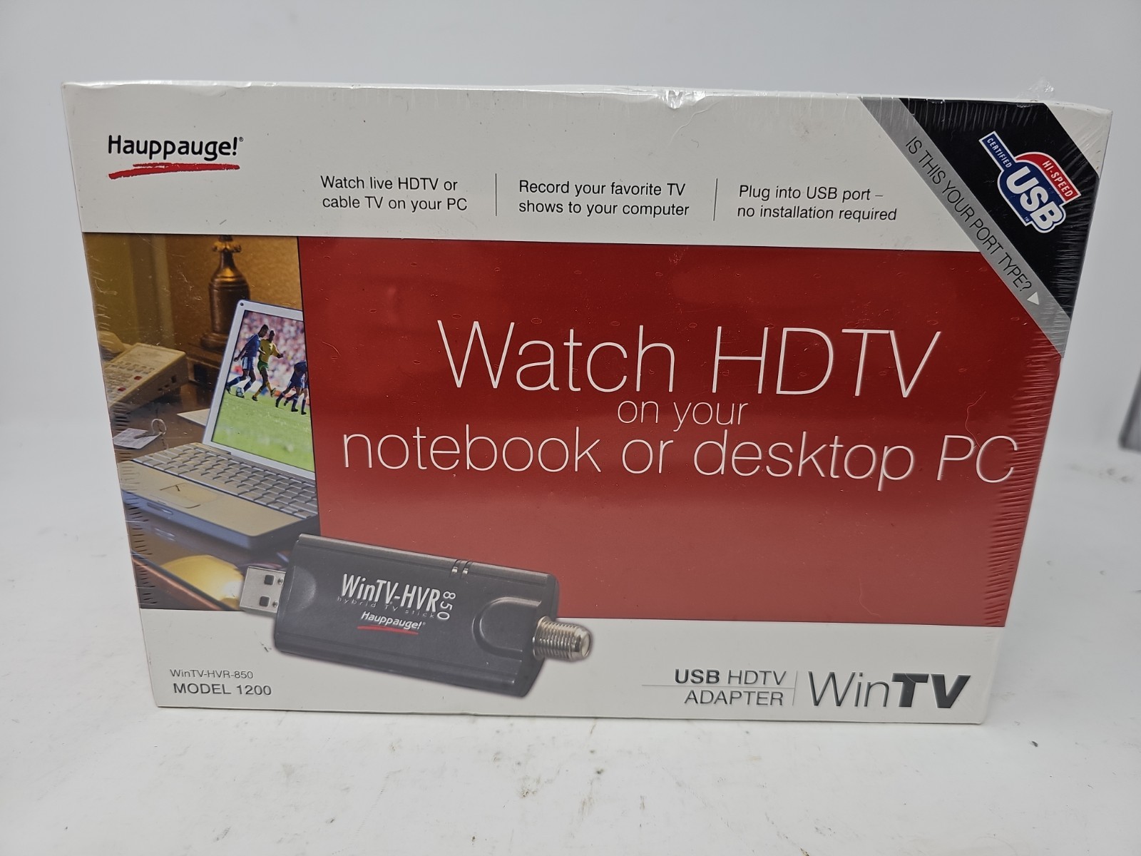 Hauppauge WinTV-HVR-850 USB TV Stick Tuner HDTV for Notebook or Desktop PC