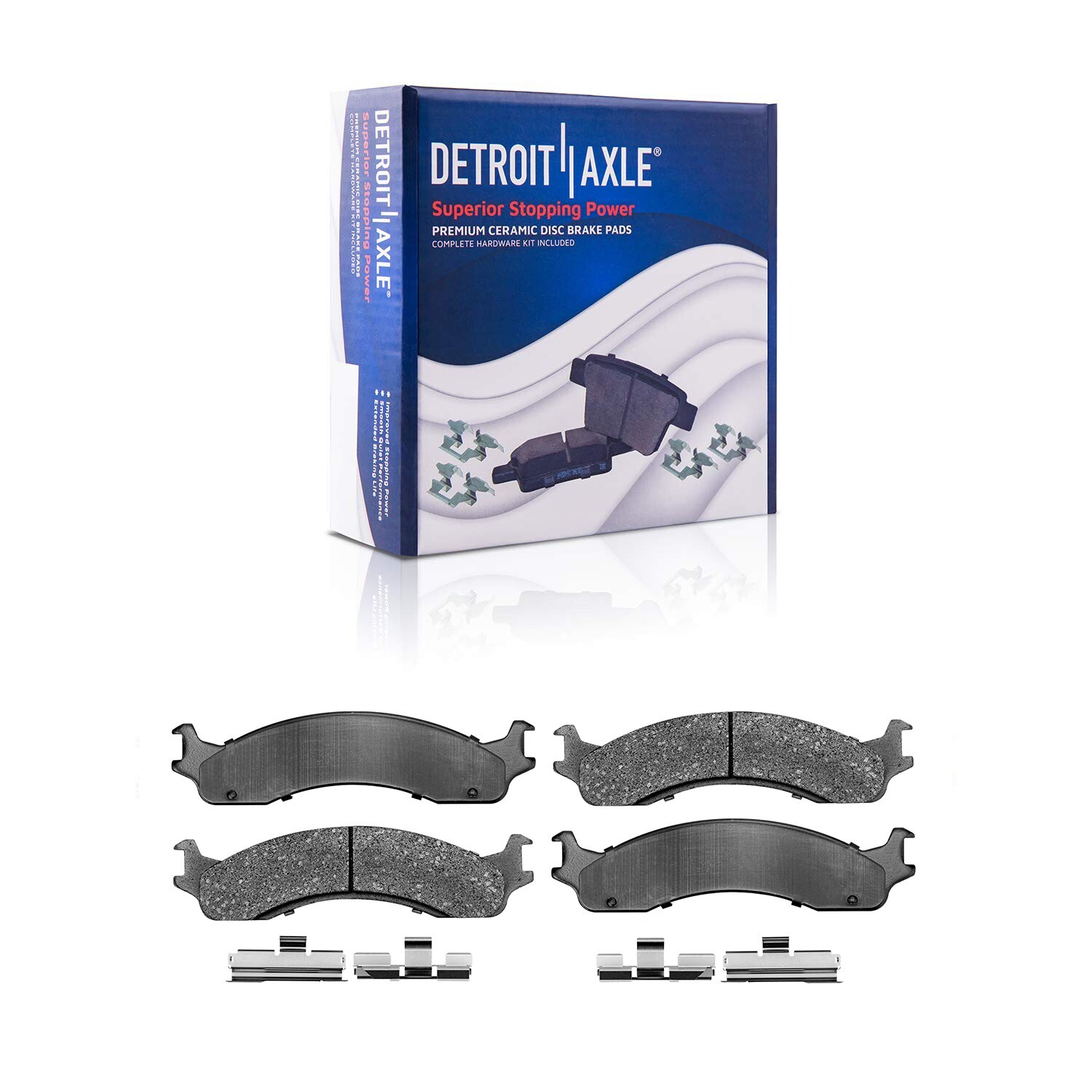Front Brake Rotors Ceramic Pads for 2004-2007 E-250 E-350 Super Duty Club Wagon