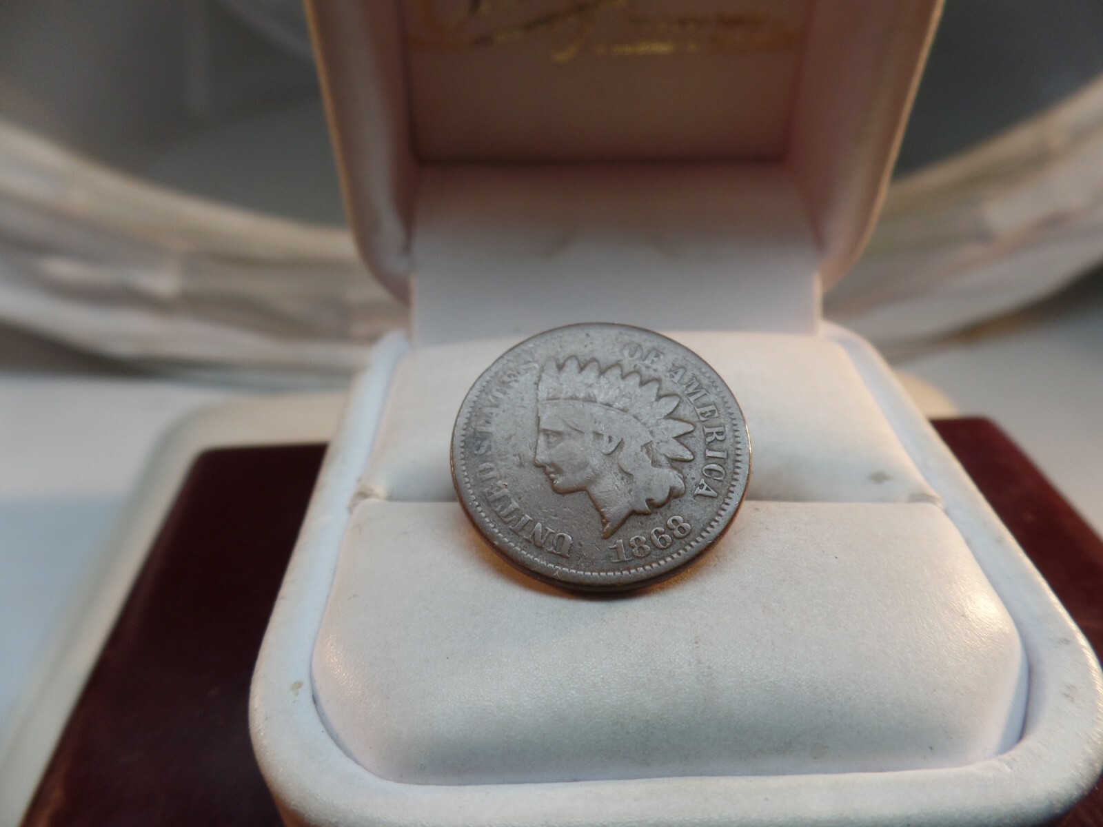 1868 Indian head cent VG # 1537