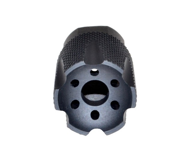 Low Concussion 5/8''x24 TPI Thread Competition Muzzle Brake For 9mm
